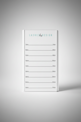 Lashes By Design branded matte acrylic lash tile