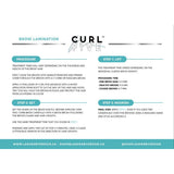 Curl Five brow lamination instructions
